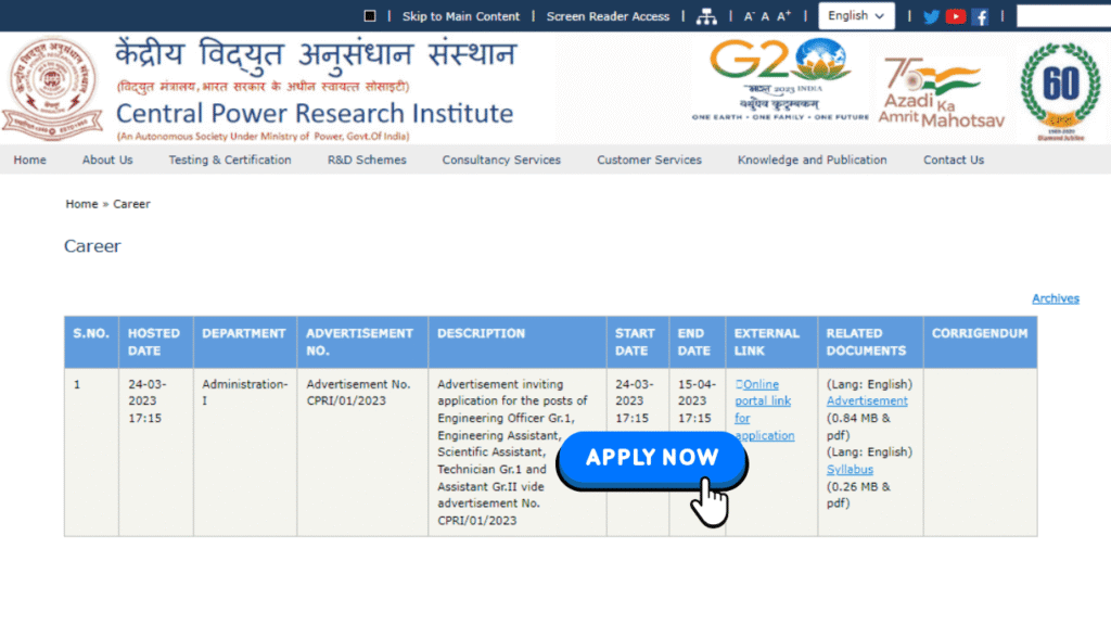 CPRI Recruitment 2025